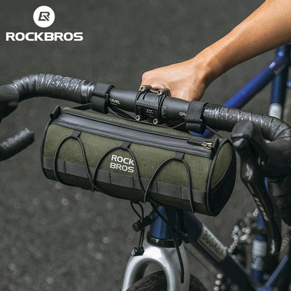 ROCKBROS Handlebar Bag 2L Portable Shoulder Bag Reflective Front Tube Bike Pannier