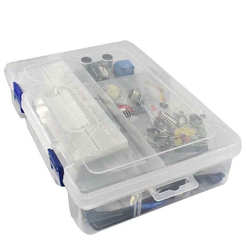 Starter Kit for Arduino Uno R3 - Uno R3 Breadboard and holder Step Motor / Servo /1602 LCD / jumper Wire/ UNO R3-EXPROTAS