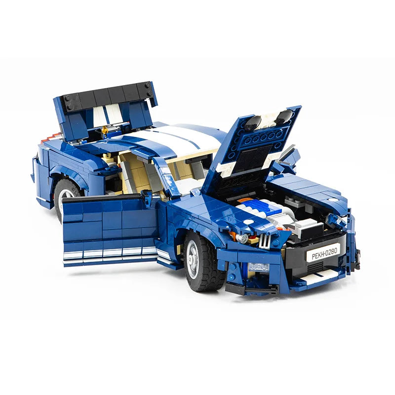 NEW Creative Expert MOC 10265 Mustangs Shelby GT500 Super Sports Cars Mustangs Building Blocks Set Fords Model DIY Bricks Toys-EXPROTAS