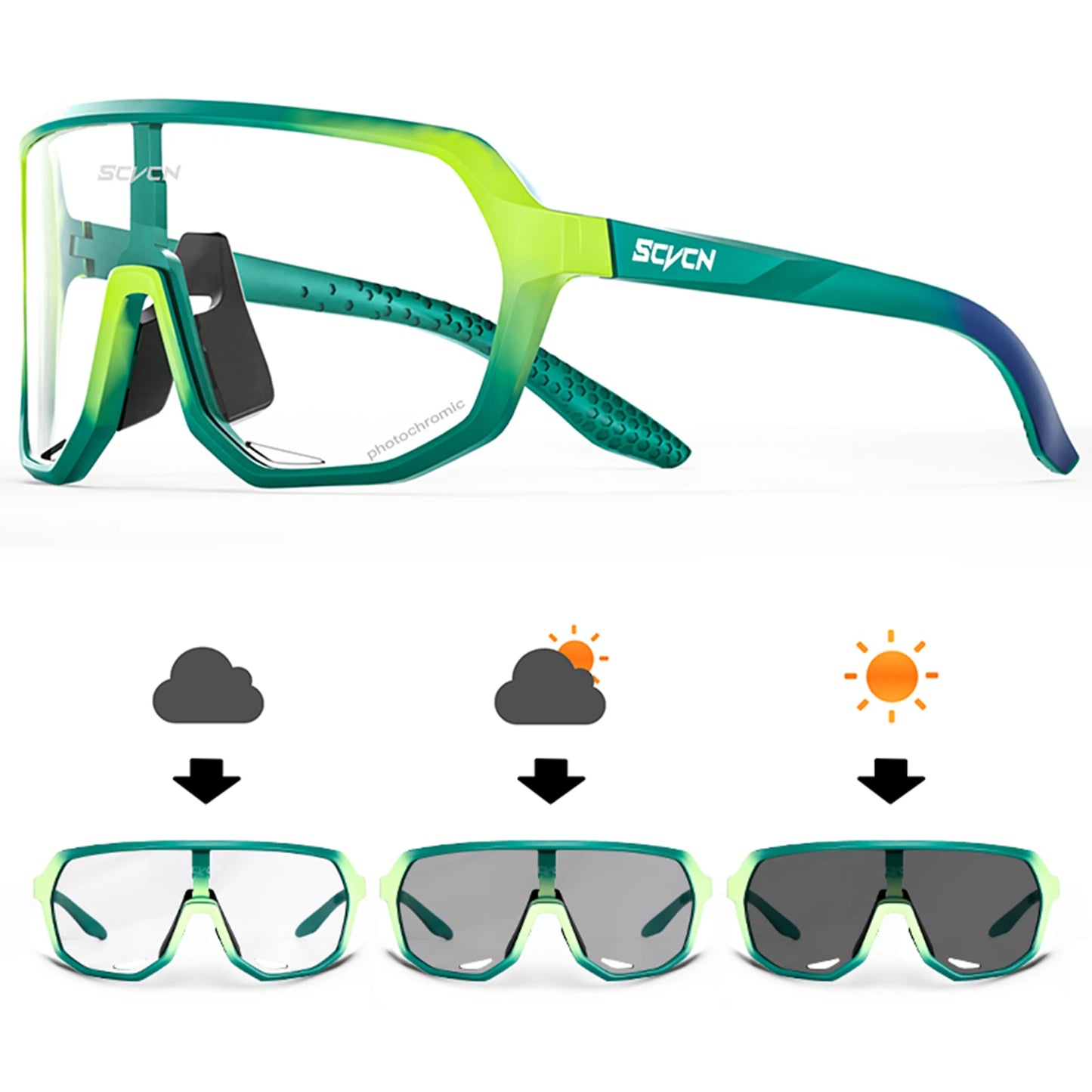 Mtb Cycling Sunglasses Photochromic Goggles UV400 Sports Bike Eyewear