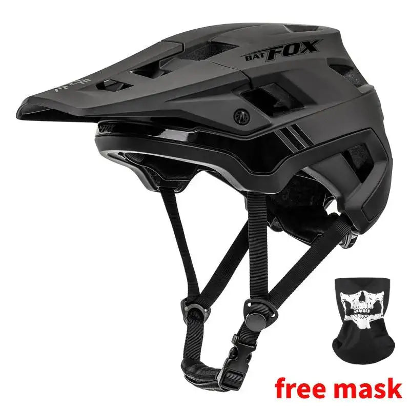 BATFOX Bike Helmet men's bicycle helmet MTB casco bicicleta Mountain bike casco ciclismo hombre Matte black cycling helmets-EXPROTAS