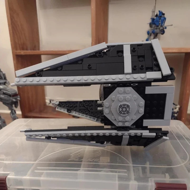412Pcs NEW MOC Spaceship Bricks Imperia TIE Fighters Ship Kits Builidng Blocks Starfighter Interceptors DIY Model Toys Gifts-EXPROTAS