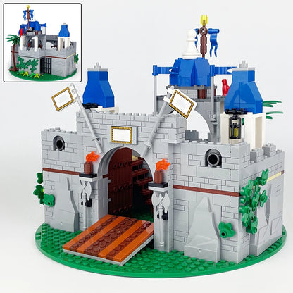 Medieval Knight Castle Building Blocks MOC Construction Scene Brick Toy Set