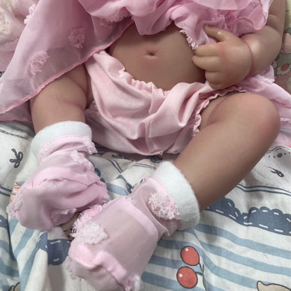 18 Inch Reborn Baby Doll Full Body Silicone Girl Realistic Newborn Toy
