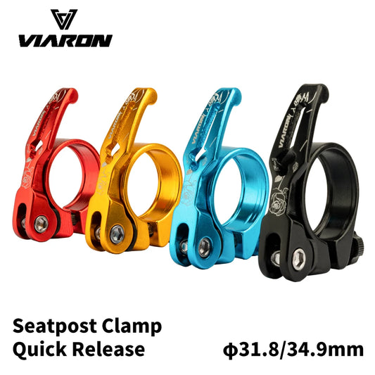 Seatpost Clamp VIARON MTB Quick Release Ultralight 31.8mm 34.9mm