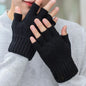 Knitted Gloves Fingerless Winter Warm Plush Mittens for Men Women 2026