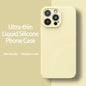 Ultra-Thin Liquid Silicone Case for iPhone 13-16 Pro Max Plus Soft Cover