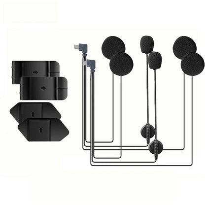 EJEAS V6 Pro+ V4 Plus Type-C Helmet Headset Earphone Speaker Mic Kit