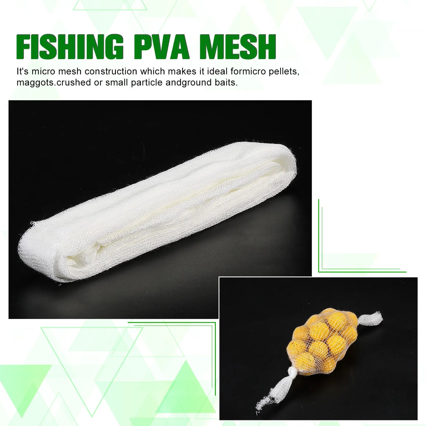 5M Fishing Net PVA Soluble Mesh for Carp Bait Lure Freshwater Angling