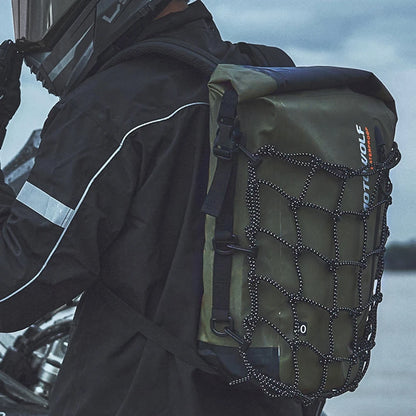 Motorcycle Backpack Men Women Waterproof Bag Full Face Helmet Backpack Rider Bag Reflective Travel Bag Motorcycle Helmet Bags
