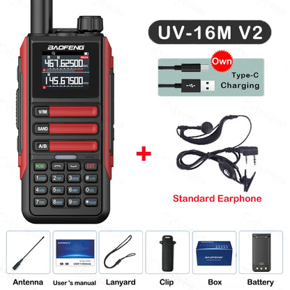 Baofeng UV16M Two Way Radio Walkie Talkie Long Range UHF VHF AM FM