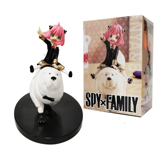 SPY×FAMILY Anya Forger with Bond Figure 14cm Anime Collectible Model