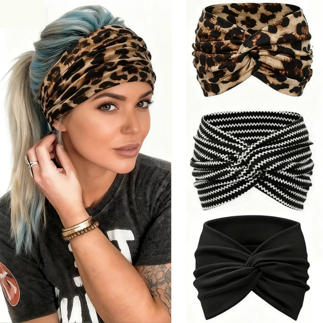 Elastic Headband for Women Yoga Sports Hair Accessories Wide Band