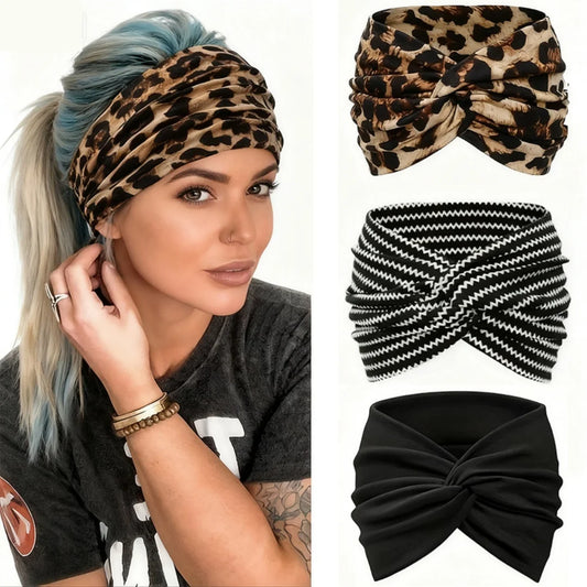 Elastic Headband for Women Yoga Sports Hair Accessories Wide Band