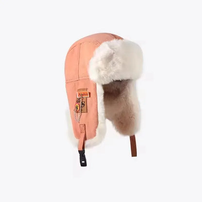 Ushanka Fur Hat Winter Cap Warm Earflap Trapper Ski Bomber Hats for Men Women