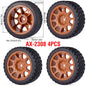 1/10 RC Wheels & Tires Set 12mm Hex On-Road Drift/Rally for Tamiya TT-02 Compatible Chassis