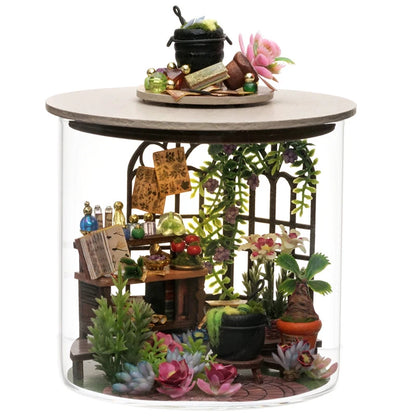 Wooden Mini DIY Dollhouse Kit with Furniture 3D Room Model Puzzle Decor Gift - EXPROTAS
