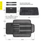 Rhinowalk Motorcycle Tool Roll Bag Portable Motor Saddlebags Side Tool Storage Bag Pouch Outdoor Travel Repair Working Tool-EXPROTAS