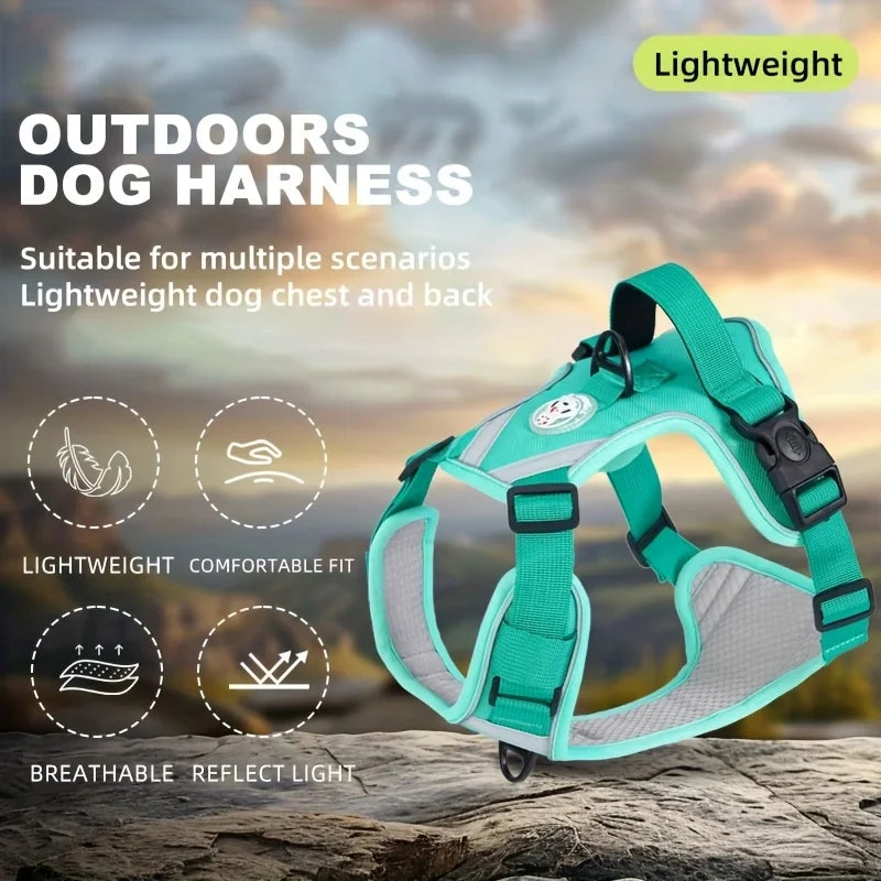 Reflective Dog Harness Adjustable Vest with Handle for Small to Large Dogs
