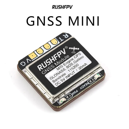 RUSHFPV GNSS MINI M10 UBX NMEA Dual Protocol GPS Module Built-in Ceramic Antenna for RC Airplane FPV Long Range-EXPROTAS
