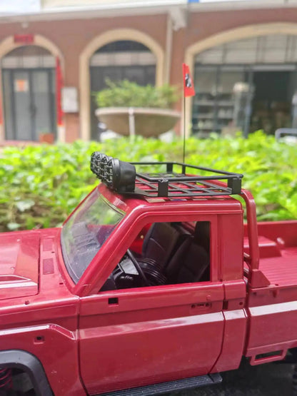LED Light Metal Roof Rack Carrier for MN82 LC79 1/12 RC Car Parts
