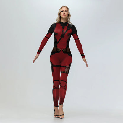 [You're My Secret] Cosplay Superhero Wolverine Deadpool Costume Anime Halloween Party Zentai Catsuit Women Men Bodysuit Jumpsuit-EXPROTAS