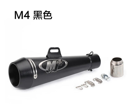 51MM Motorcycle Exhaust Pipe M4 Escape GP Moto Pot Muffler Slip on For Scooter Motocross Dirt Bike Moto 300cc 600cc 1000cc-EXPROTAS