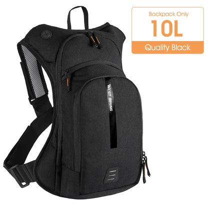 WEST BIKING 10L Ultralight Cycling Backpack Ergonomic Strap MTB Road Bicycle Bag With Water Bag Outdoor Hiking Climbing Bag-EXPROTAS