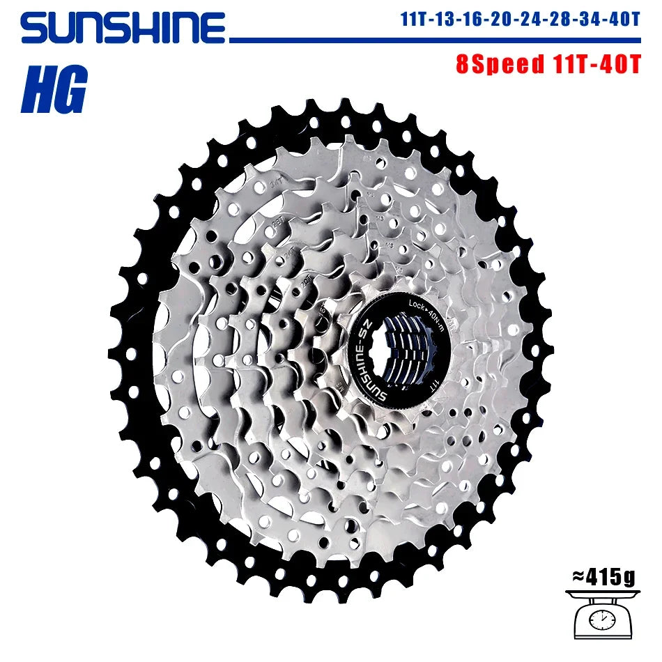 SUNSHINE 8-12 Speed MTB Cassette 11-52T HG Bicycle Sprocket for Shimano