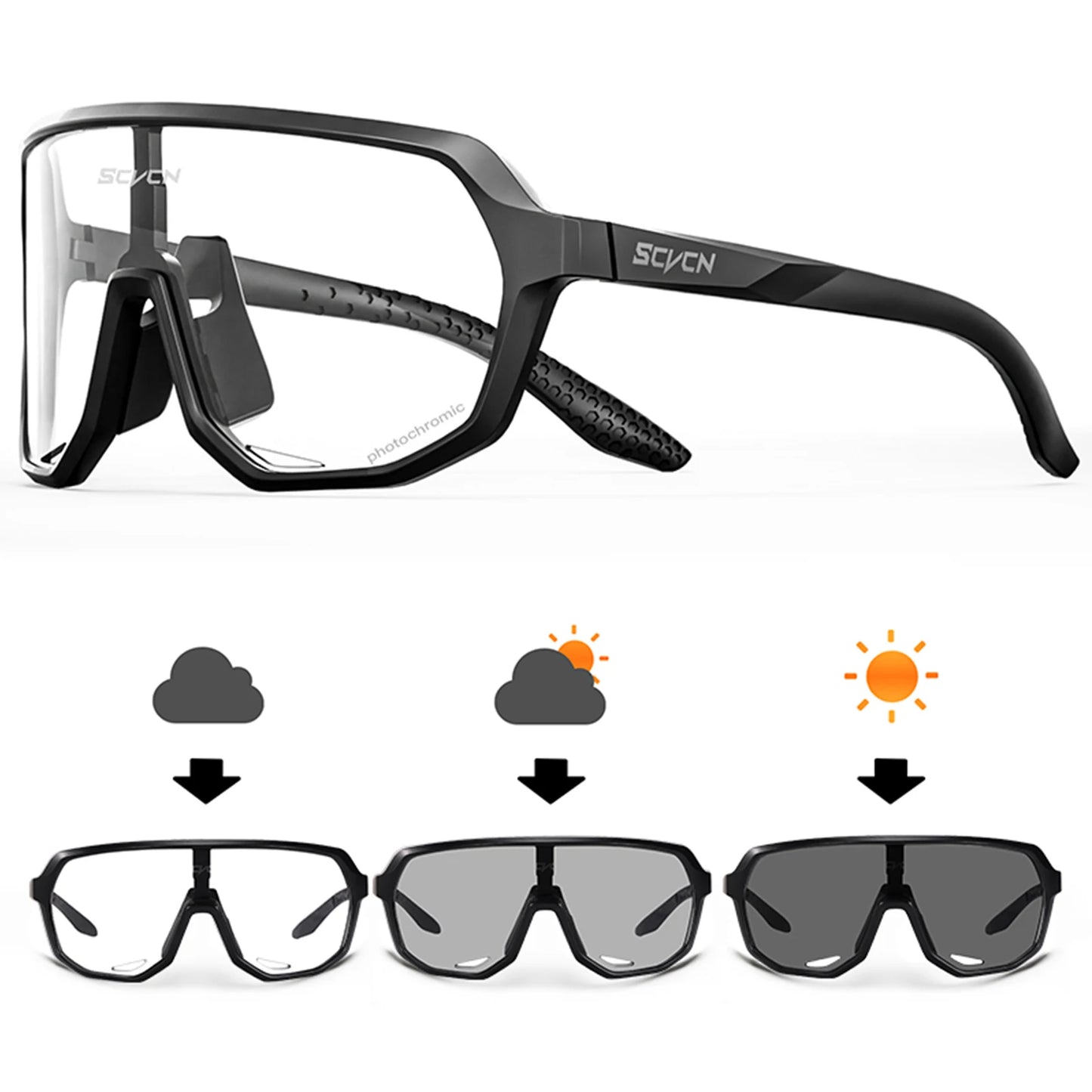 Mtb Cycling Sunglasses Photochromic Goggles UV400 Sports Bike Eyewear