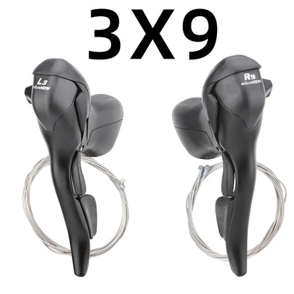 MicroNEW Road Bike Shifter 3x7 3x8 3x9 3x10 Speed Brake Levers Bicycle 2x7 2x8 2x9 2x10 Speed Front Derailleur For Shimano-EXPROTAS