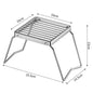 Portable Camping Stove Holder Stainless Steel Folding BBQ Rack Pot Stand