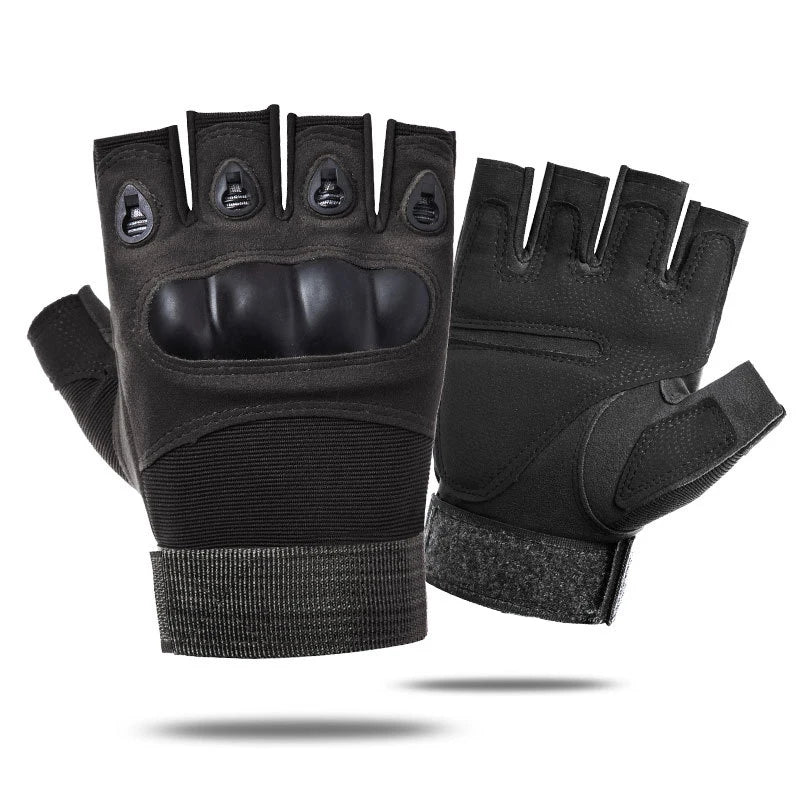 Tactical Finger Gloves Hard Knuckle Half Finger Military Combat Airsoft