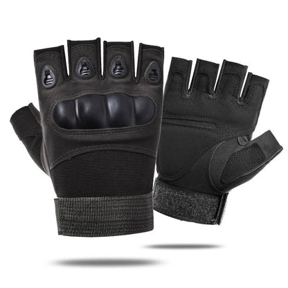 Tactical Finger Gloves Hard Knuckle Half Finger Military Combat Airsoft
