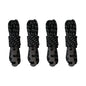 4PCS Reflective Tent Ropes with Buckles Windproof Camping Guy Lines Set