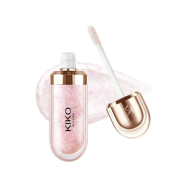Kiko 3D Mirror Lip Gloss Waterproof Non-Stick Red Shiny Lip Glaze 6.5ml