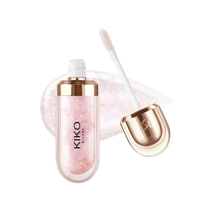 Kiko 3D Mirror Lip Gloss Waterproof Non-Stick Red Shiny Lip Glaze 6.5ml
