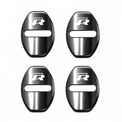 4Pcs Car Door Lock Cover Protective Buckle Sticker for VW Golf MK6
