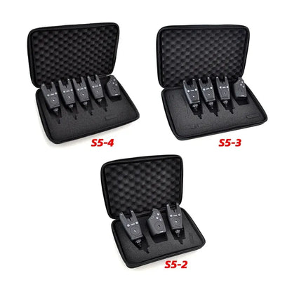 Hirisi Wireless Carp Fishing Alarm Set Waterproof, Fishing Bite Alarms Fishing Bite Indicator Fishing Accessories S5-EXPROTAS