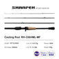 PURELURE SHARPEN Travel Rod XF/MF Action Spinning Casting Rod w/ FUJI Parts
