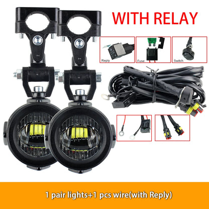 Upgrade Motorcycle fog light Auxiliary Lights Brighter Lamp 40W 6000K for BMW R1200GS F800GS F700GS F650 K1600-EXPROTAS