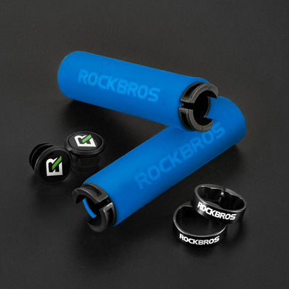 Rockbros Bike Grips Anti-skid Handlebar MTB Double Lock 13cm 2.2cm