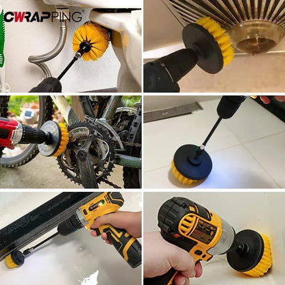 Cleaning Brush Set for Electric Drill Professional Round Bristle Brushes