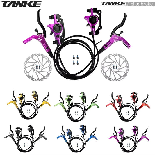 TANKE MTB Disc Brake Set | 160mm Rotor Clamp 22.2mm Front Handlebar Mount