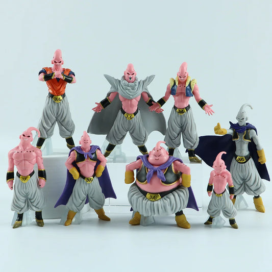 8pcs Dragon Ball Z Majin Buu PVC Vinyl Figure Set 7-11cm Collectible Models