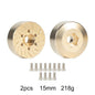 Brass 12mm Hex Wheel Weights Brake Disc Adapters for 1.9 2.2 RC Crawler