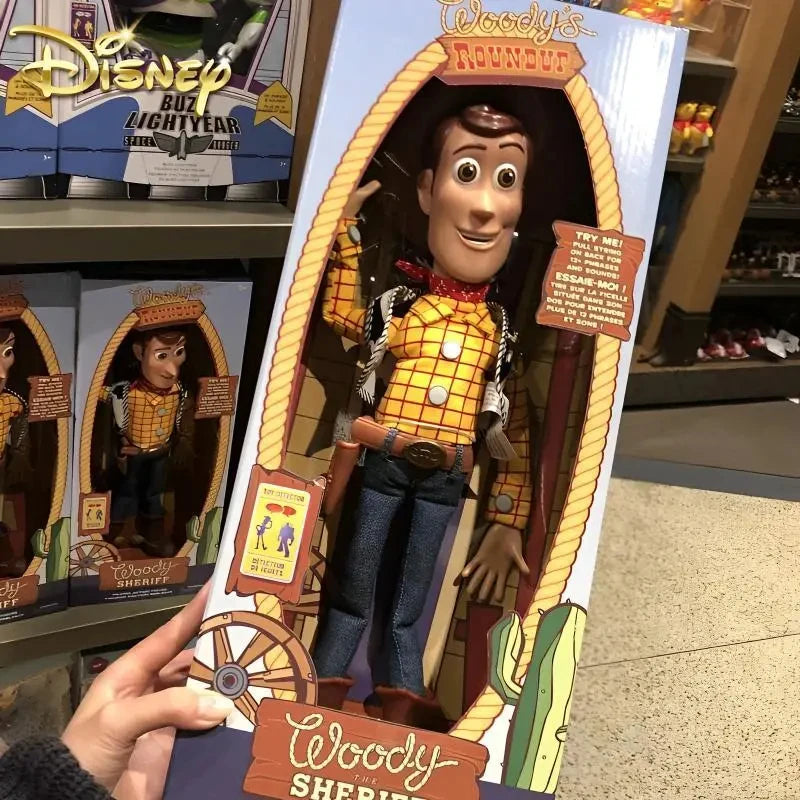 Disney Toy Story 4 Anime Figure Talking Woody Buzz Jessie Rex Action Figures Model Decoration Collection christmas Toy Gifts-EXPROTAS