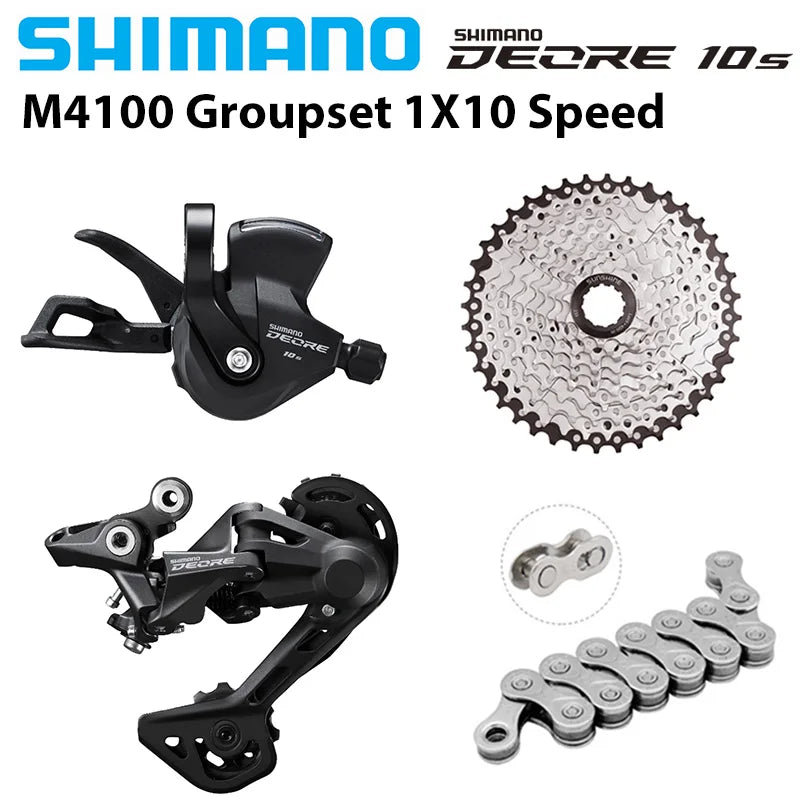 Shimano Deore M4100 1x10 Speed Groupset RD-M4120 Shifter Cassette Chain - EXPROTAS