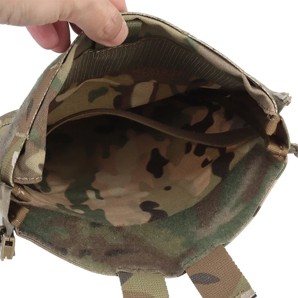 FCPC V5 Hunting Vest Back Panel Hydration Pack Bladder Storage Bag w/ Zipper
