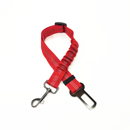 Adjustable Dog Car Seat Belt Harness Travel Safety Elastic Restraint Strap
